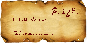 Pilath Énok névjegykártya